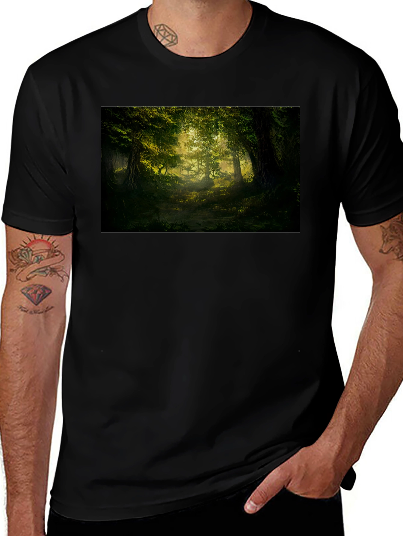 Enchanted Forest Graphic Tee - Nature Lovers Shirt