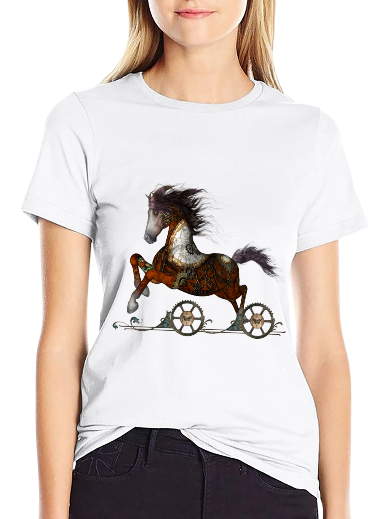Steampunk Horse T-Shirt - Unique Graphic Tee