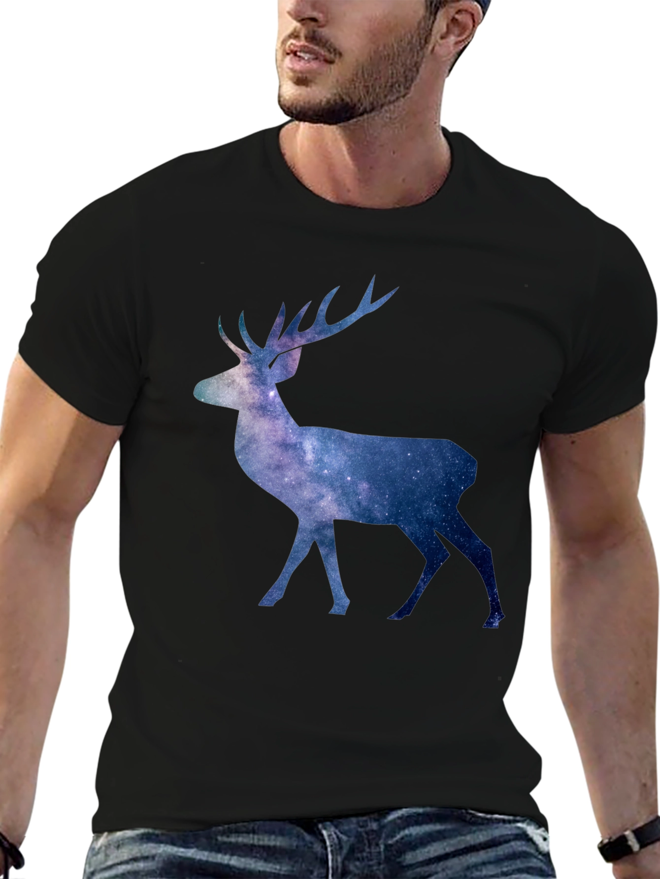 Galaxy Deer Graphic Tee