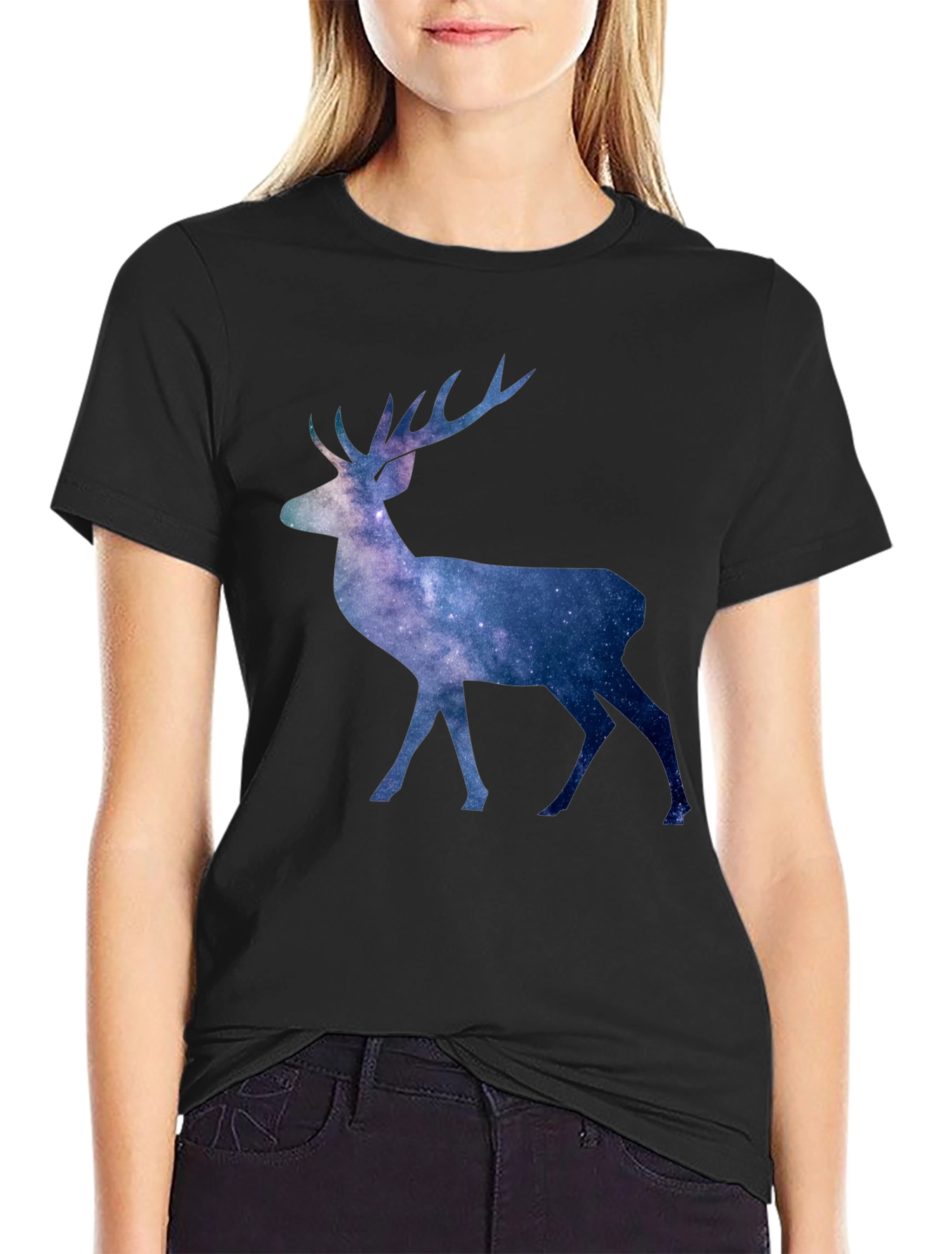 Galaxy Deer Graphic Tee