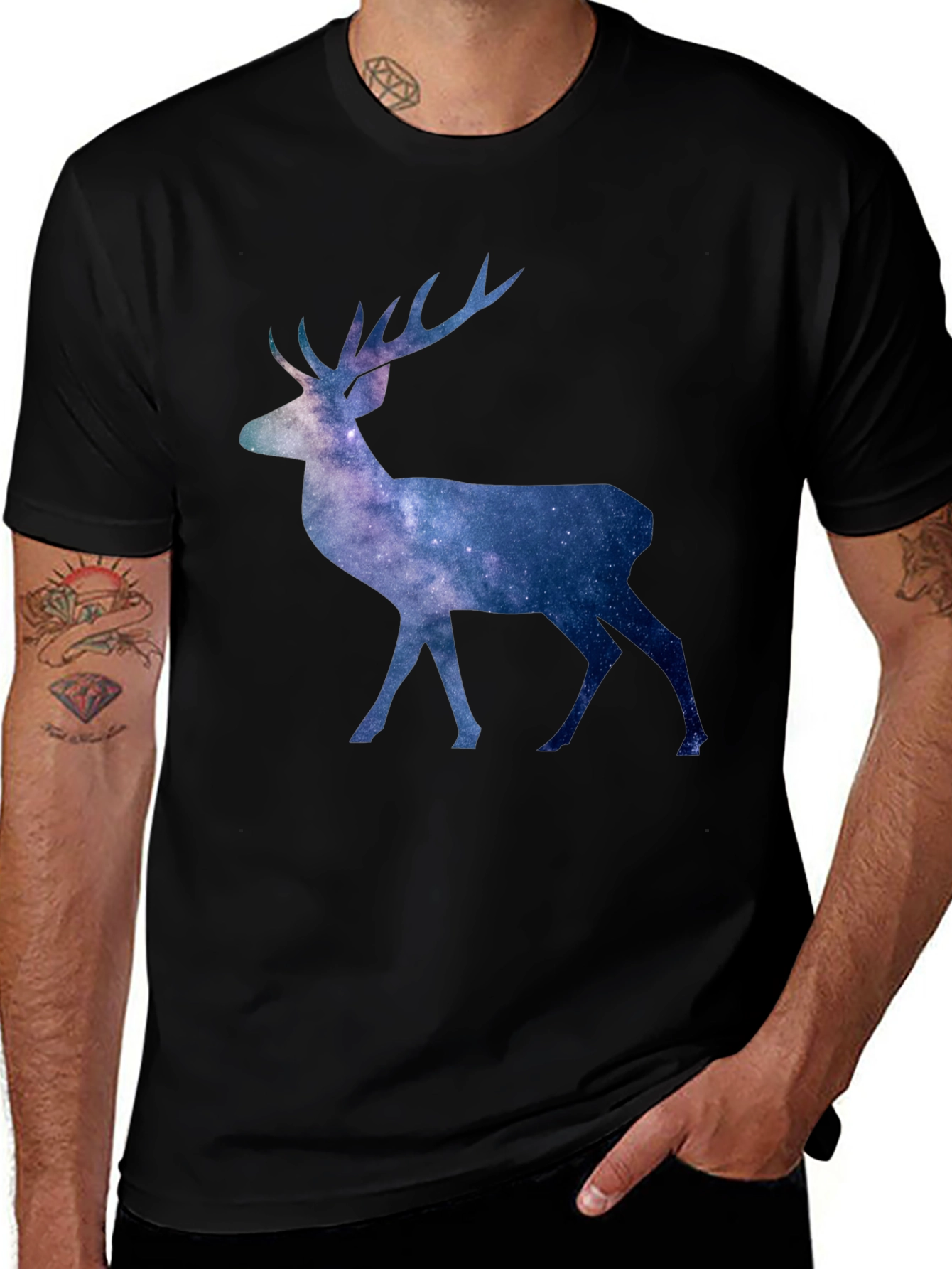 Galaxy Deer Graphic Tee