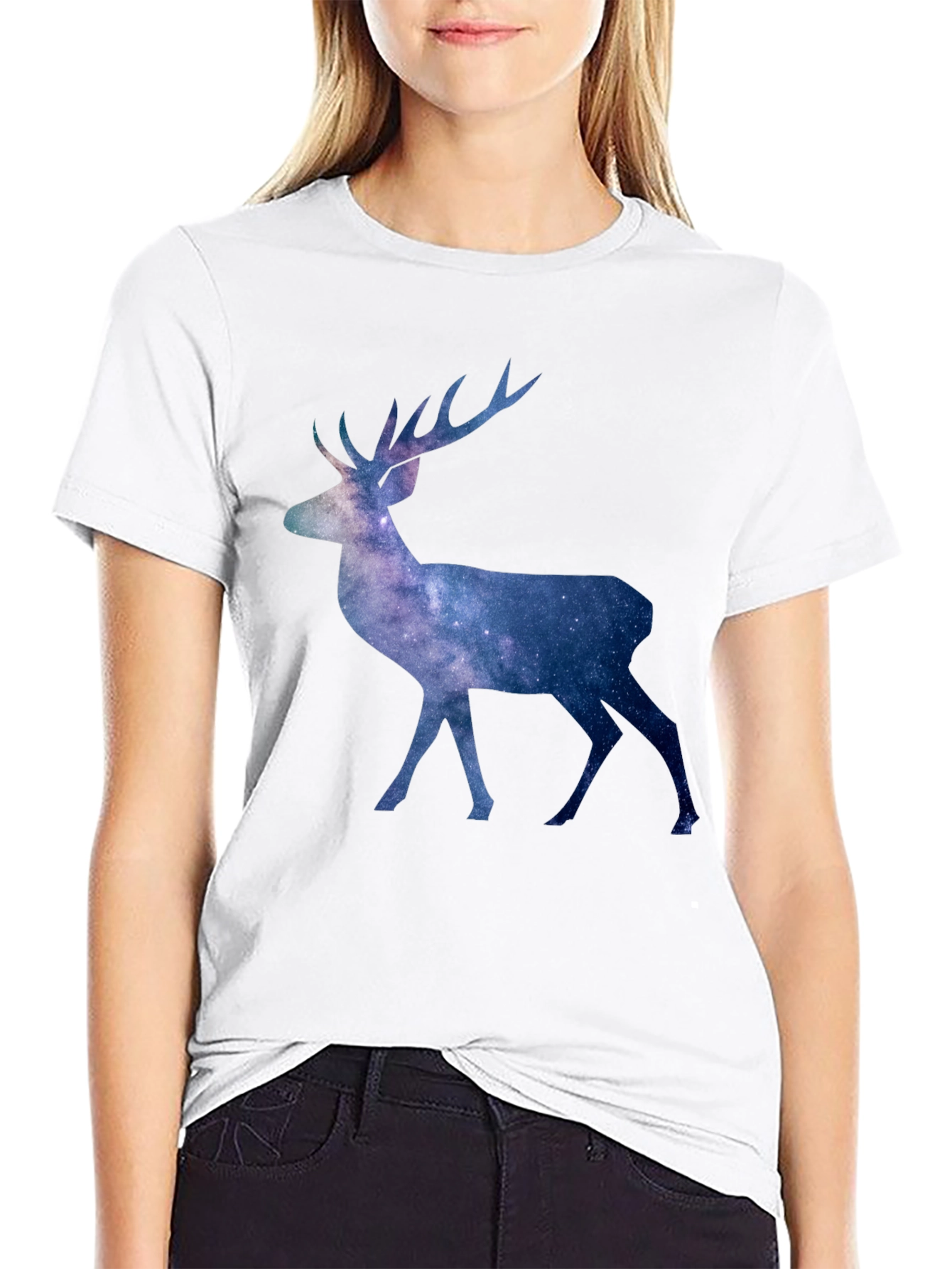 Galaxy Deer Graphic Tee