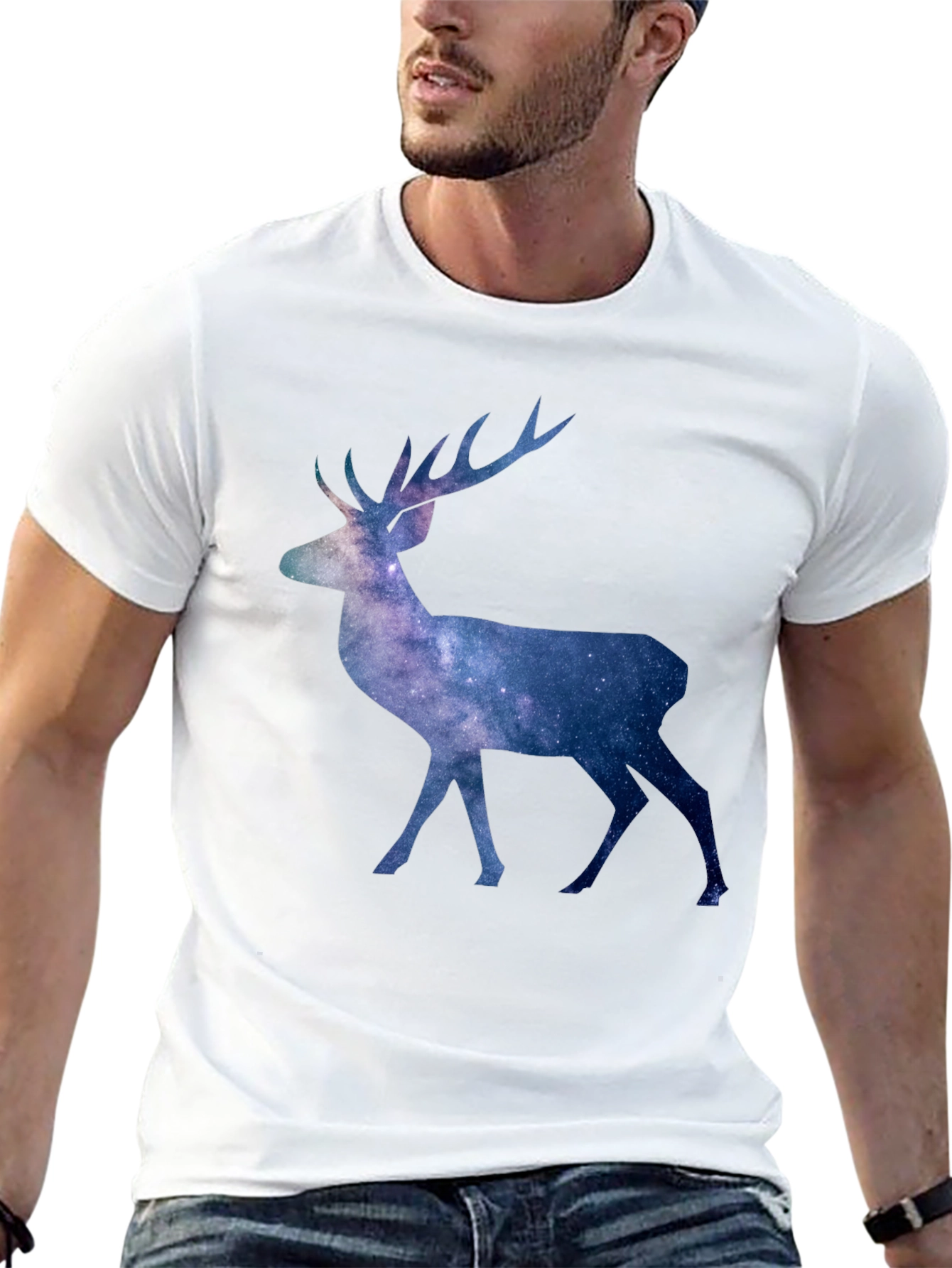 Galaxy Deer Graphic Tee