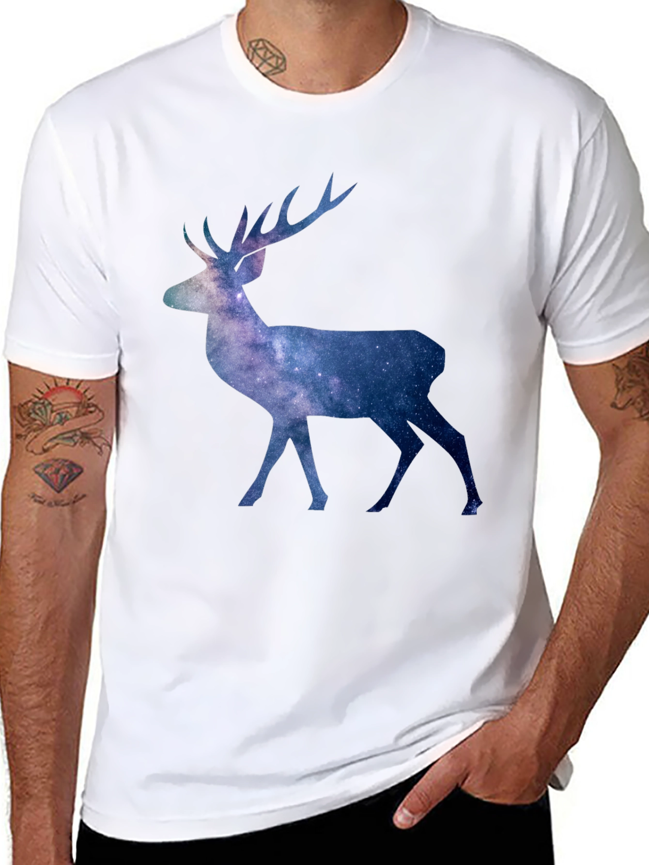 Galaxy Deer Graphic Tee