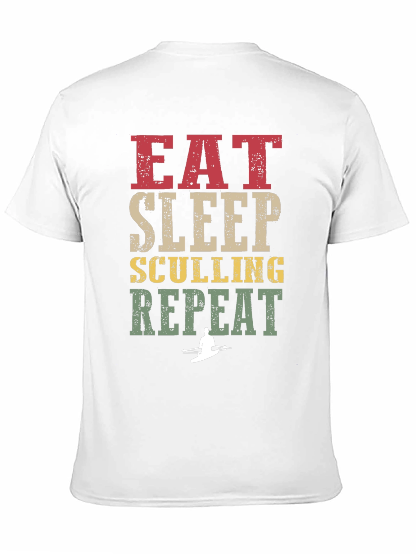 Eat Sleep Sculling Repeat Graphic Tee