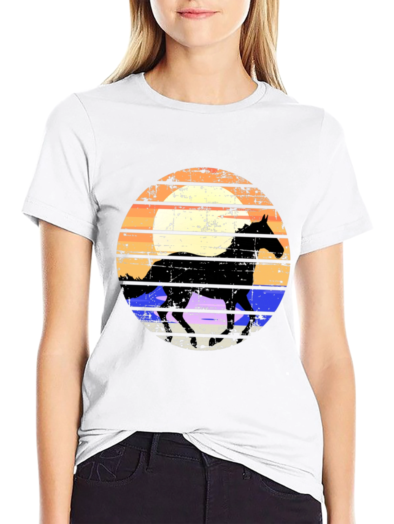 Horse Silhouette Graphic Tee
