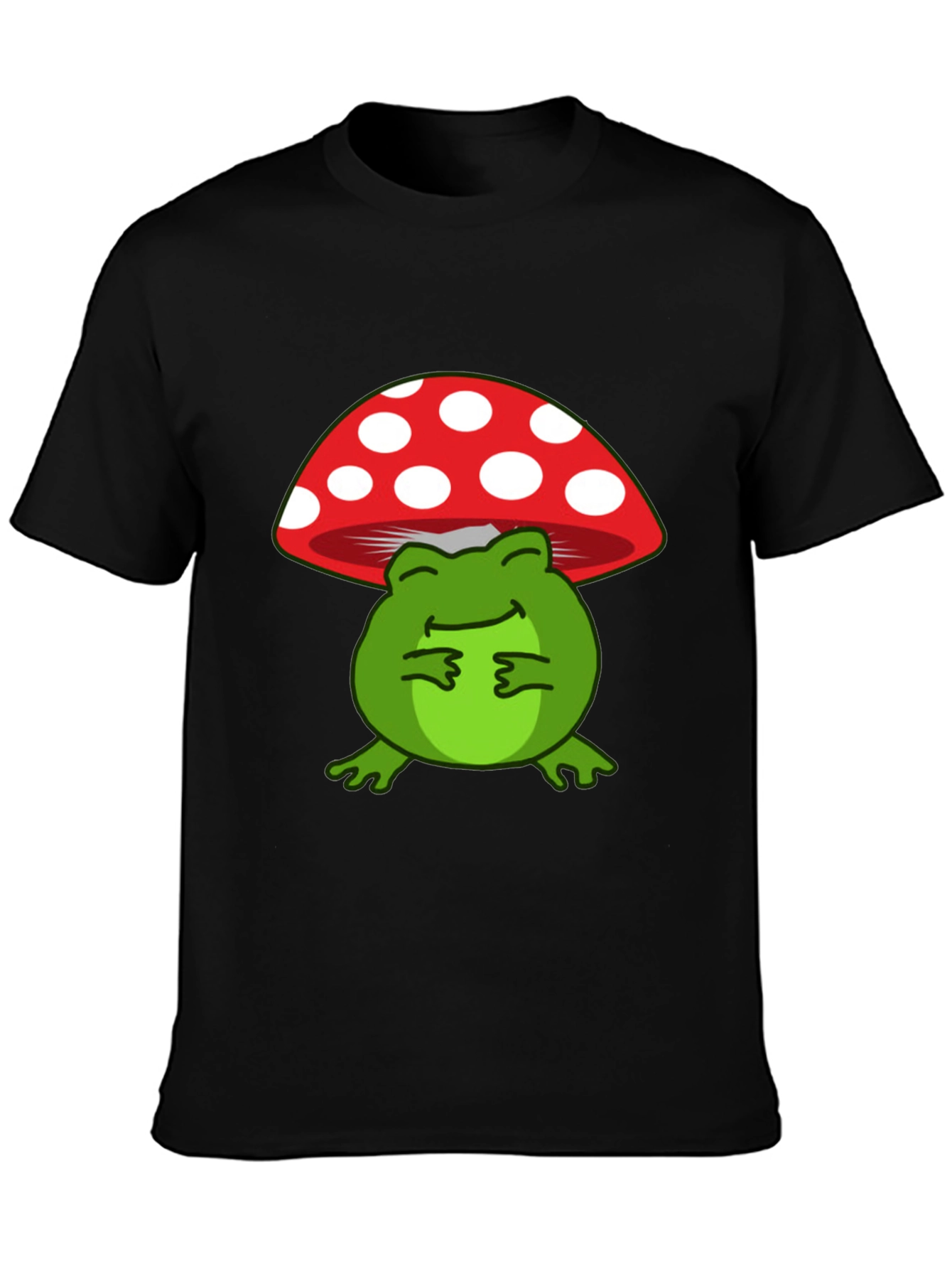 Frog Under Mushroom T-Shirt - Comfy & Stylish