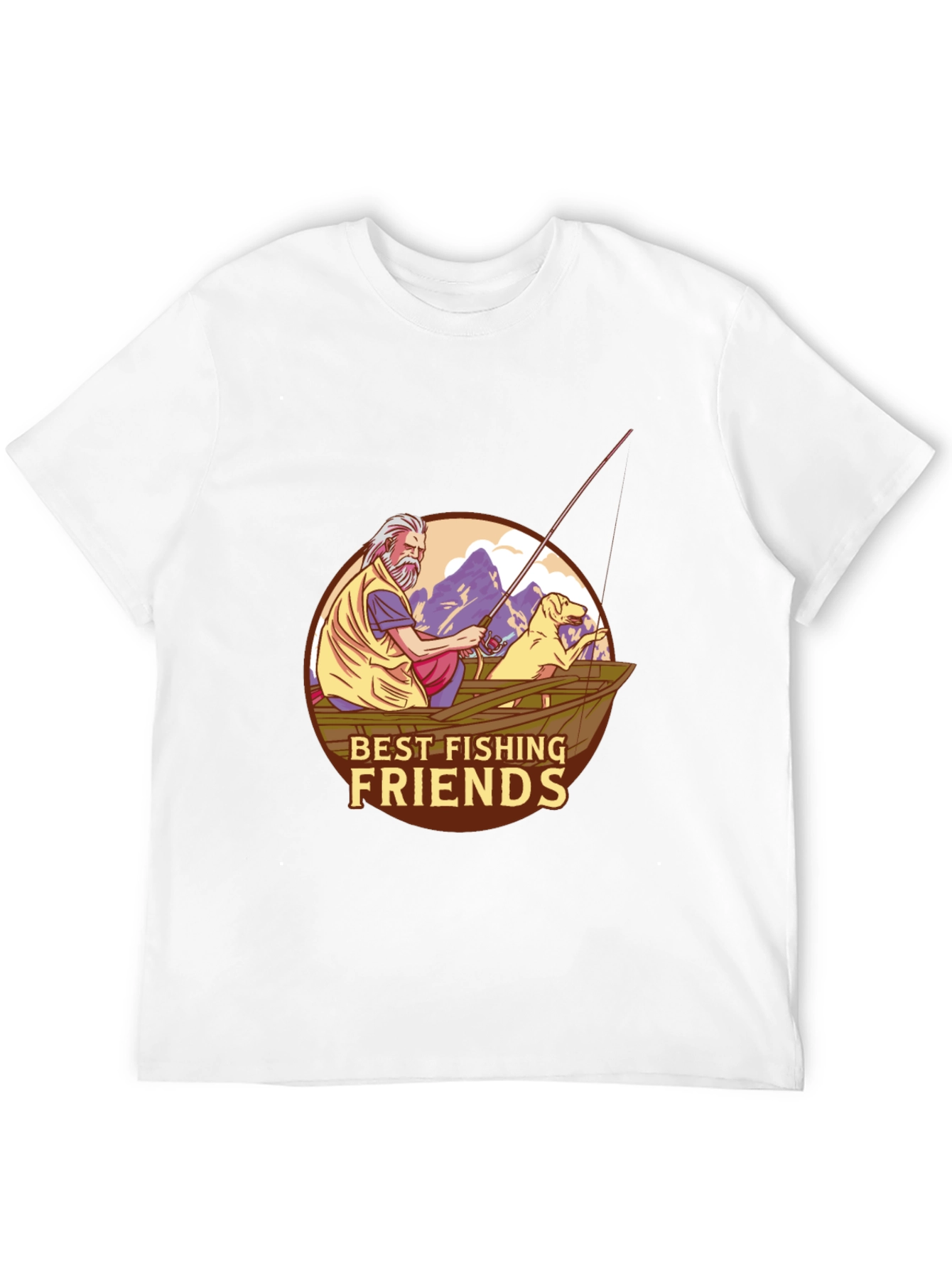 Best Fishing Friends T-Shirt - Fisherman & Dog