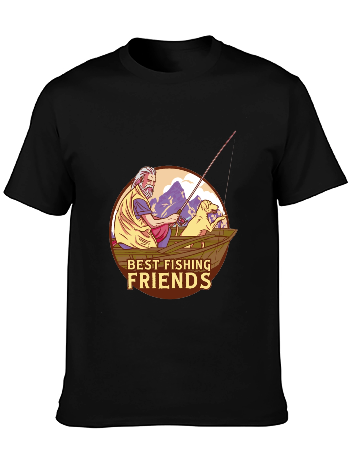 Best Fishing Friends T-Shirt - Fisherman & Dog