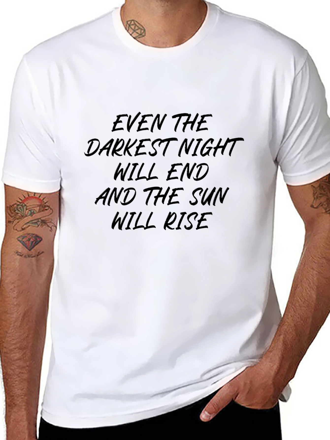 Inspirational Quote Black T-Shirt