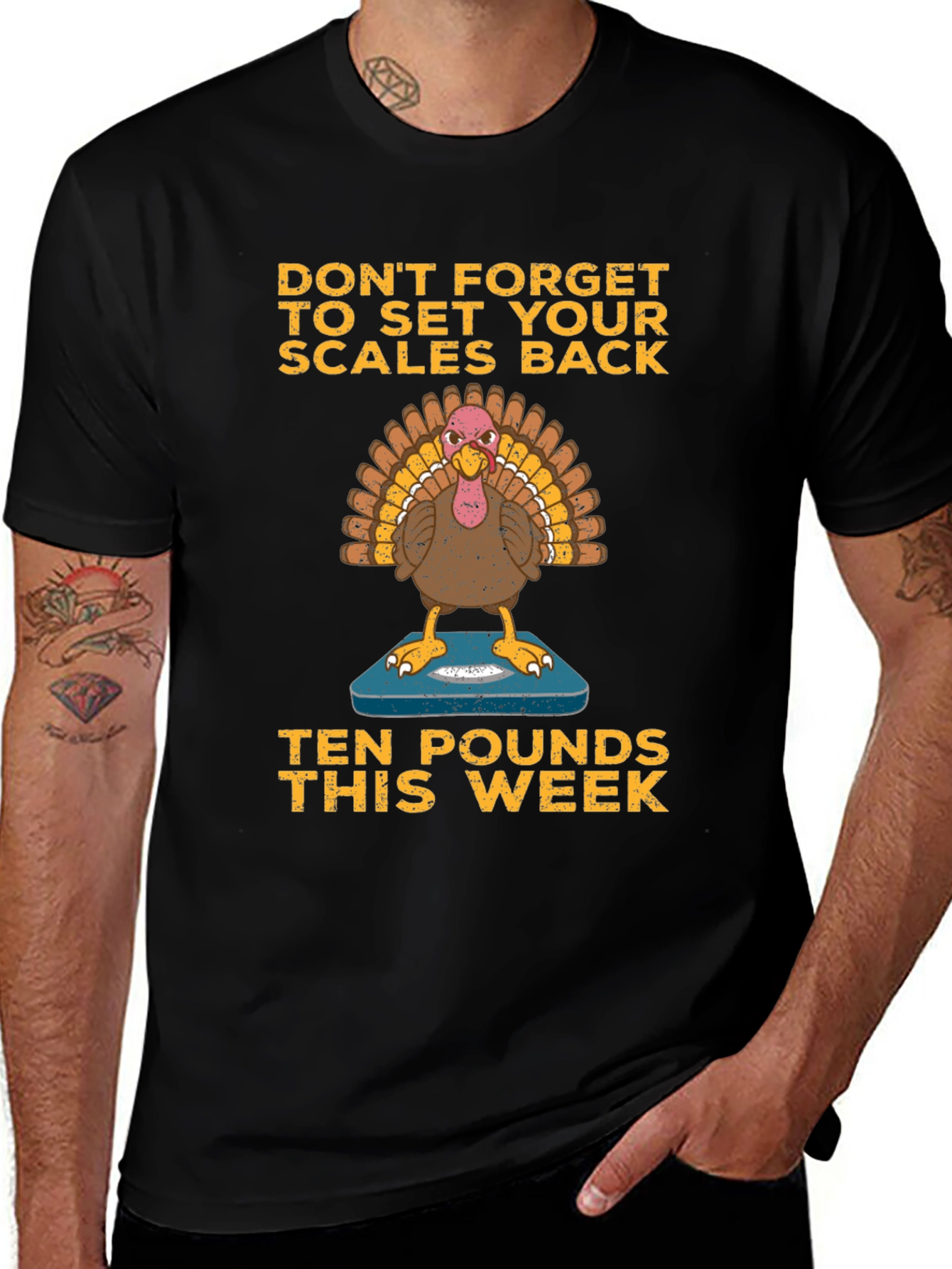 Funny Thanksgiving Turkey Diet T-Shirt