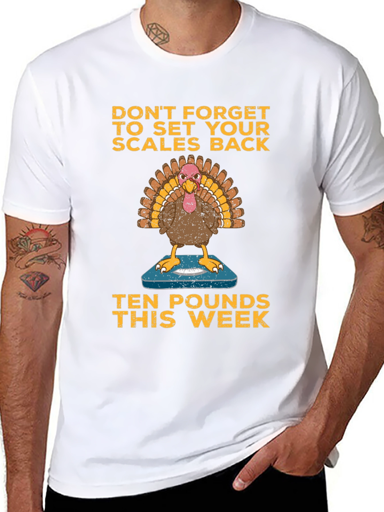 Funny Thanksgiving Turkey Diet T-Shirt