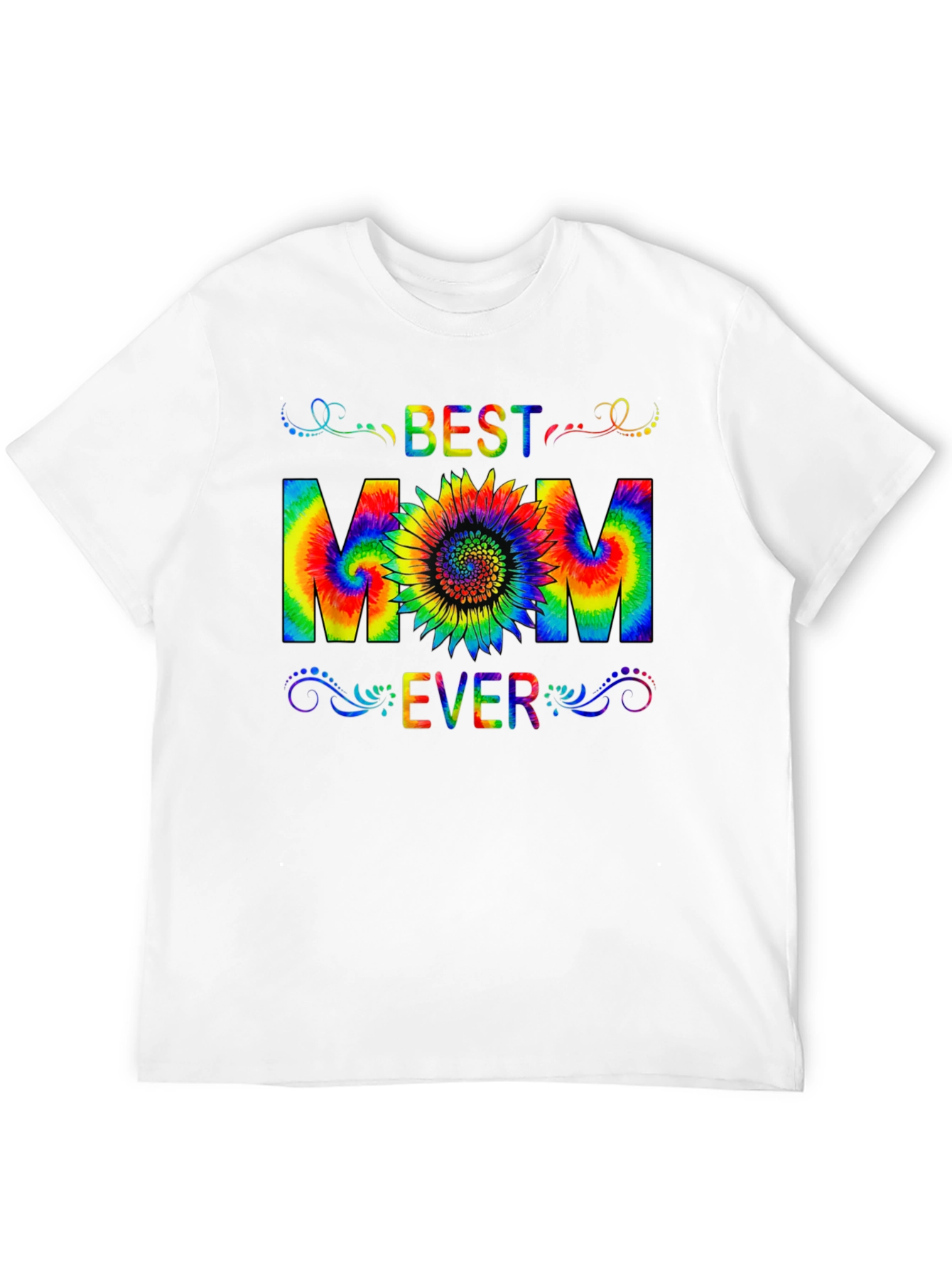 Best Mom Ever Tie-Dye Graphic T-Shirt