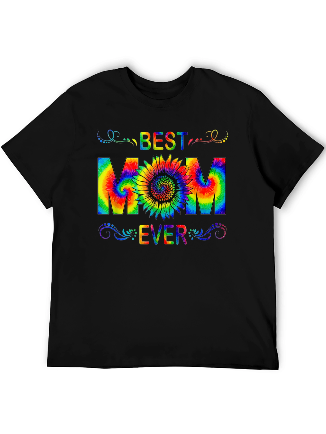 Best Mom Ever Tie-Dye Graphic T-Shirt