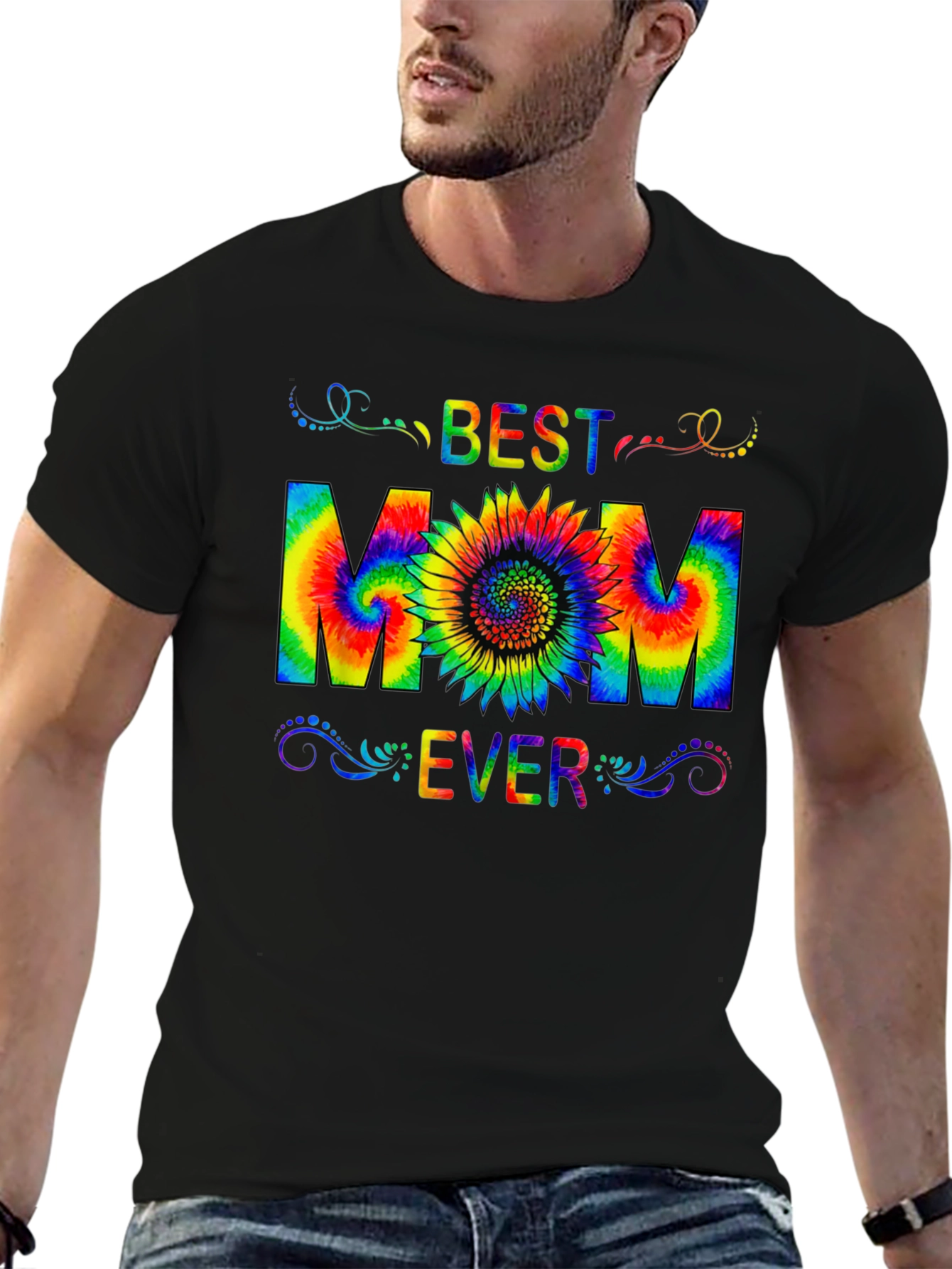 Best Mom Ever Tie-Dye Graphic T-Shirt