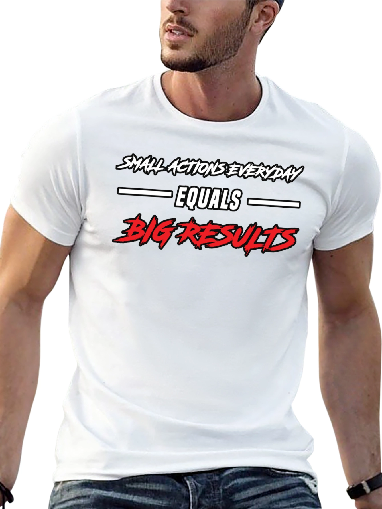 Small Actions Big Results Graphic Tee - Motivational T-Shirt