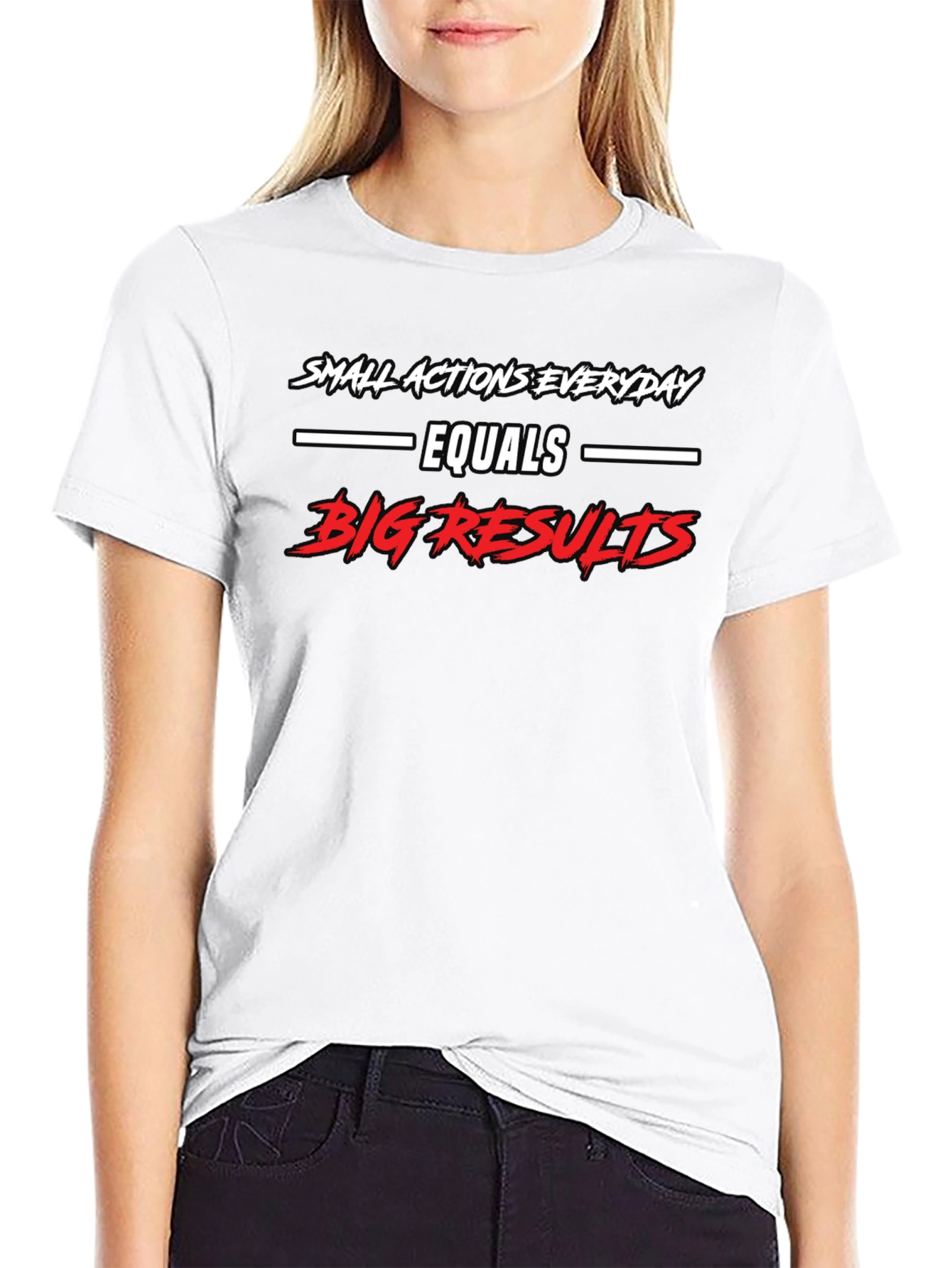 Small Actions Big Results Graphic Tee - Motivational T-Shirt