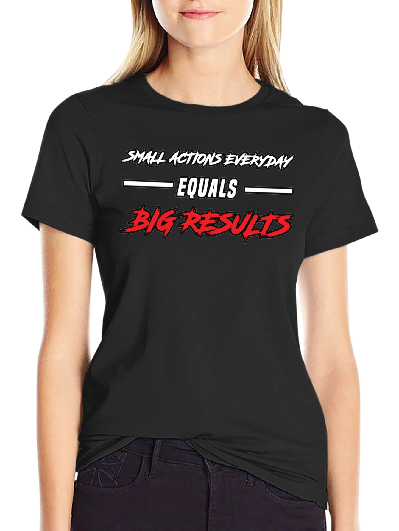 Small Actions Big Results Graphic Tee - Motivational T-Shirt