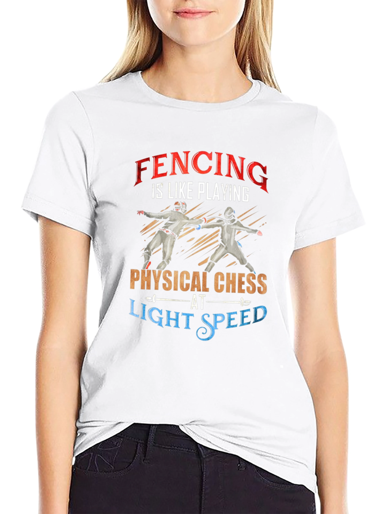 Fencing is Like Playing Physical Chess T-Shirt