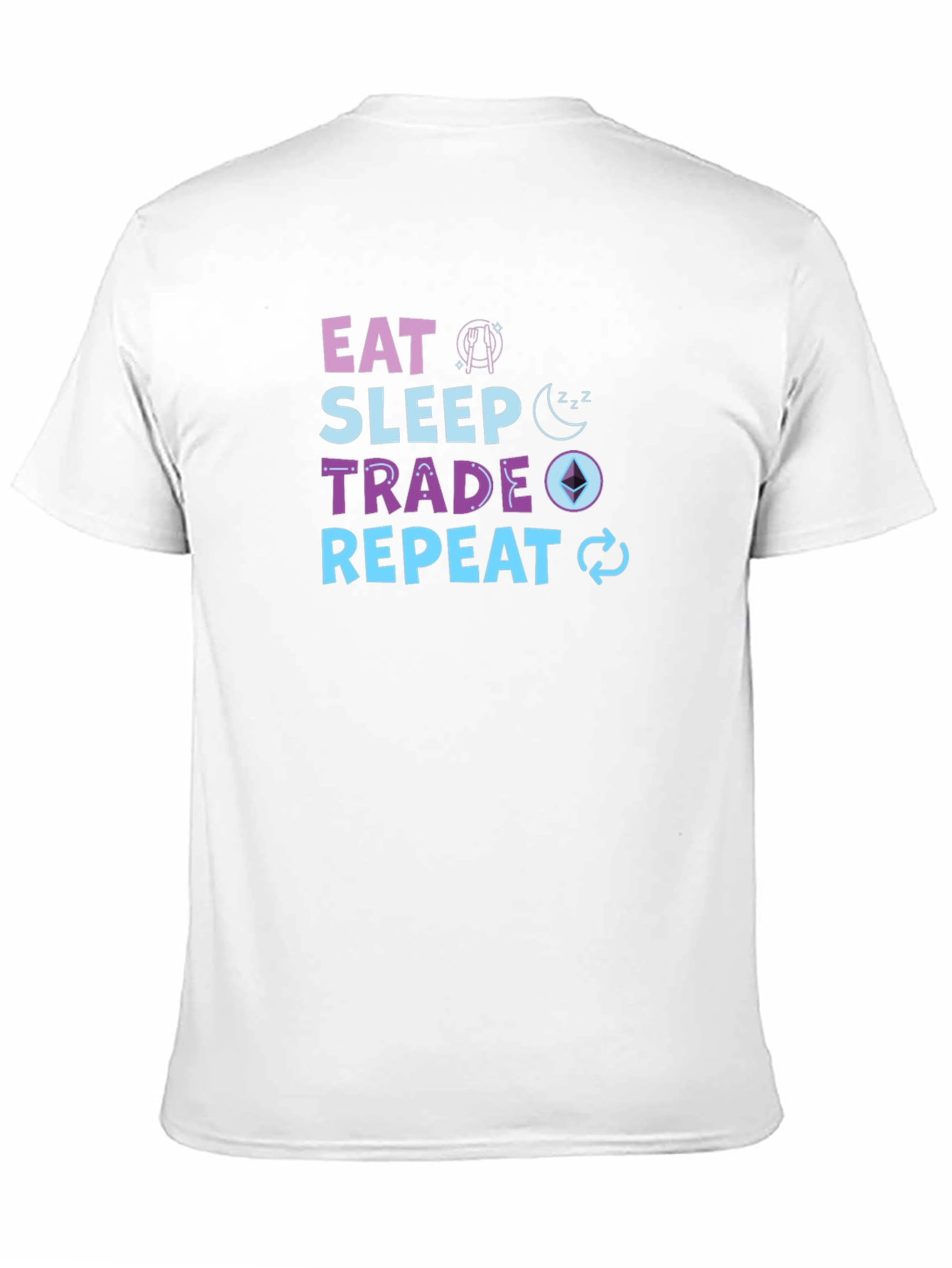 Eat Sleep Trade Repeat Black T-Shirt