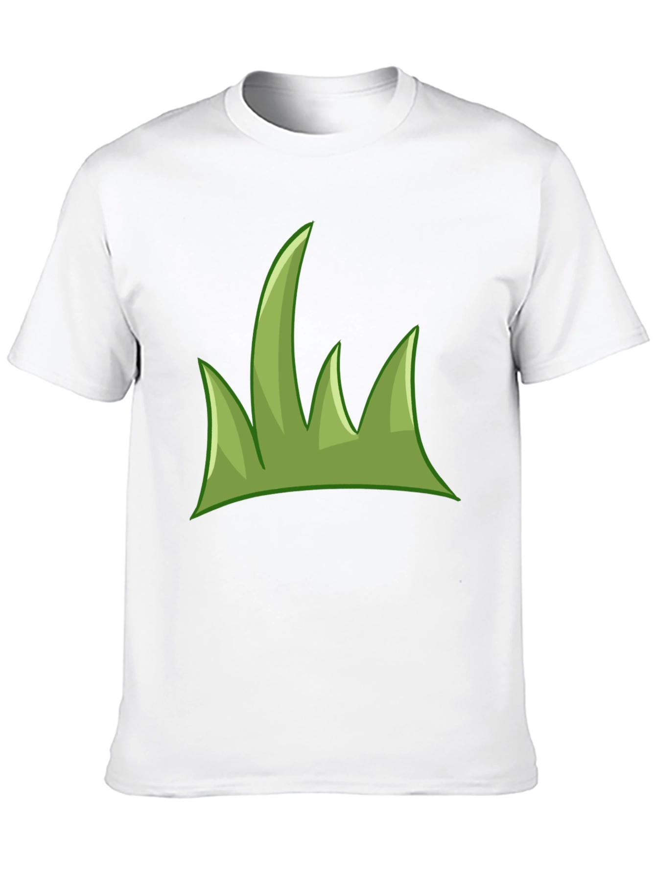 Green Grass Graphic Tee - Casual Black T-Shirt