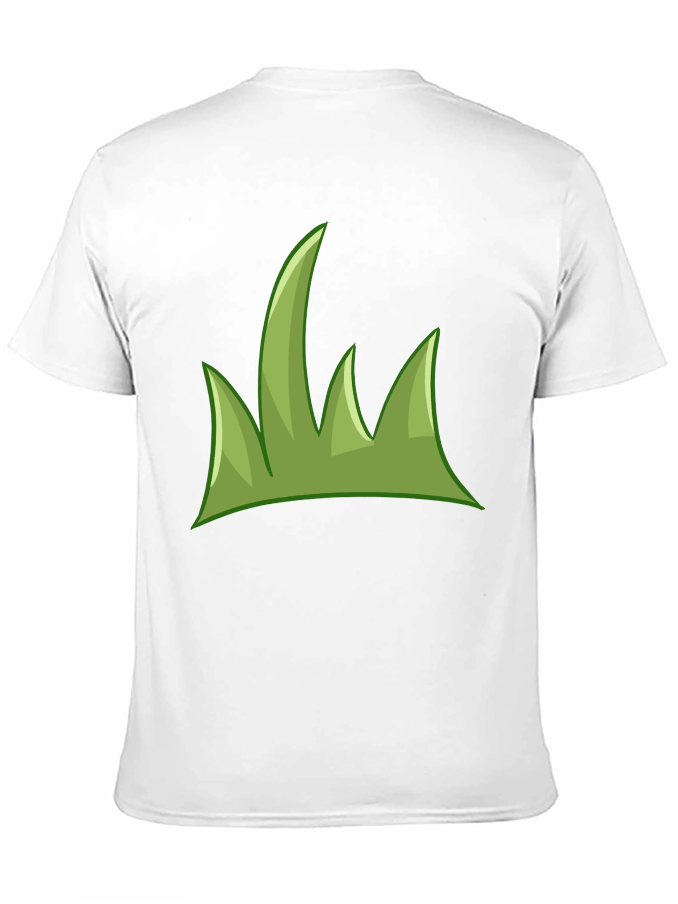 Green Grass Graphic Tee - Casual Black T-Shirt