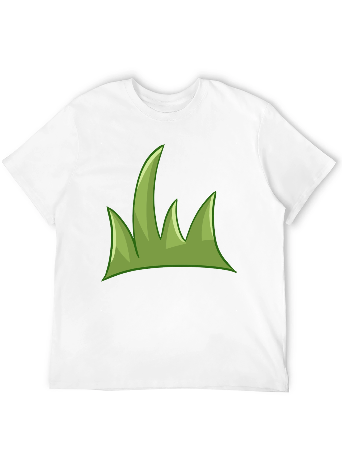 Green Grass Graphic Tee - Casual Black T-Shirt