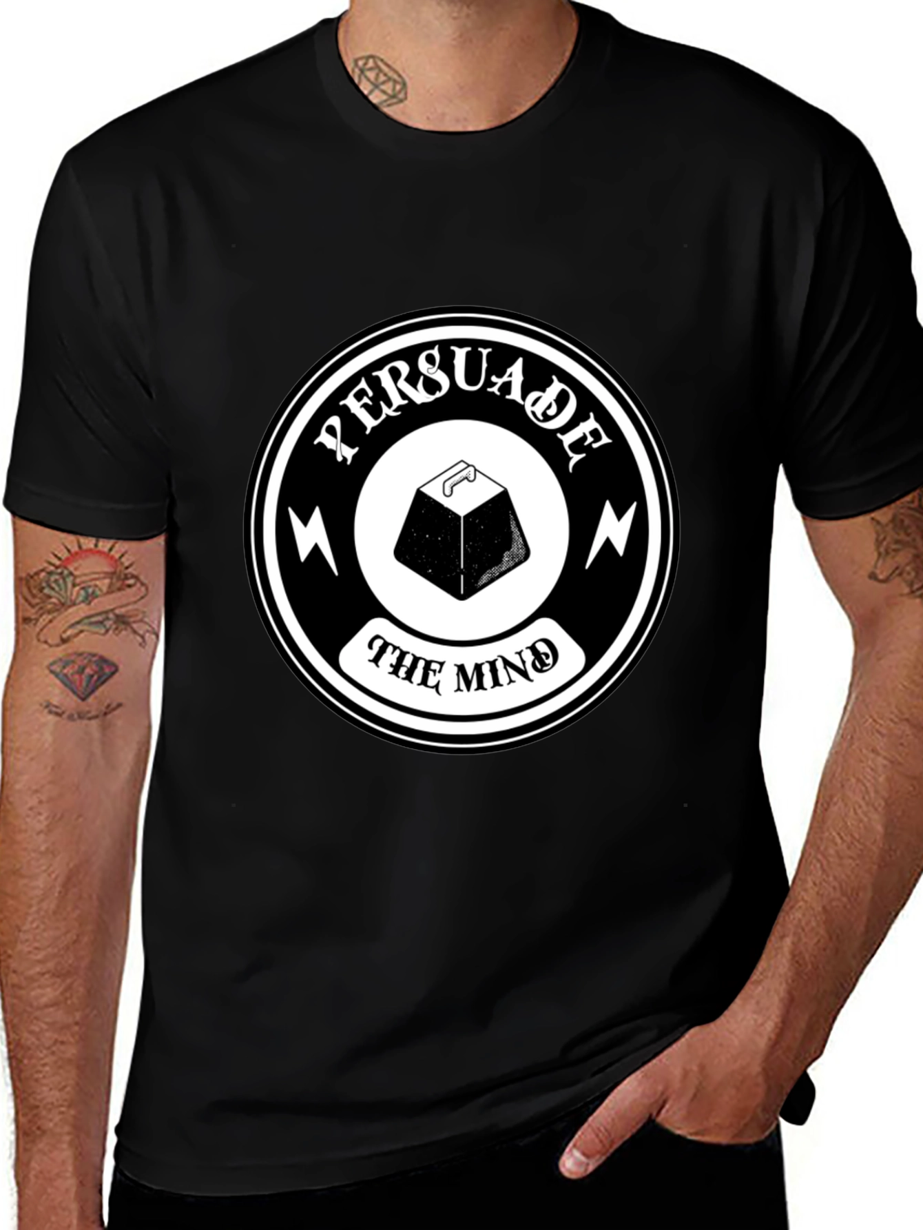 Persuade the Mind Graphic Tee - Black T-Shirt