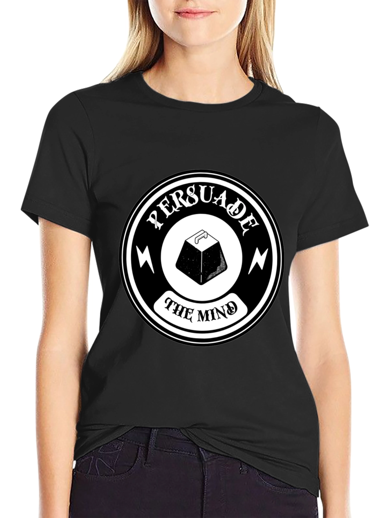 Persuade the Mind Graphic Tee - Black T-Shirt