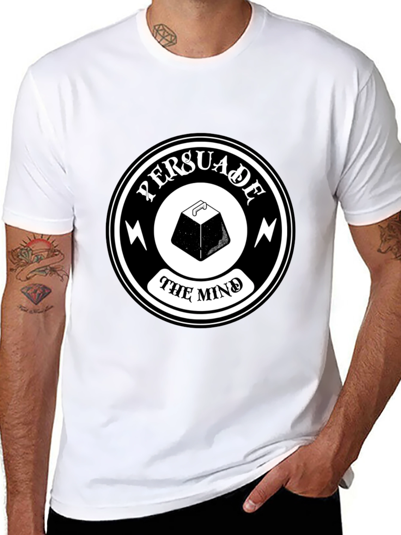 Persuade the Mind Graphic Tee - Black T-Shirt