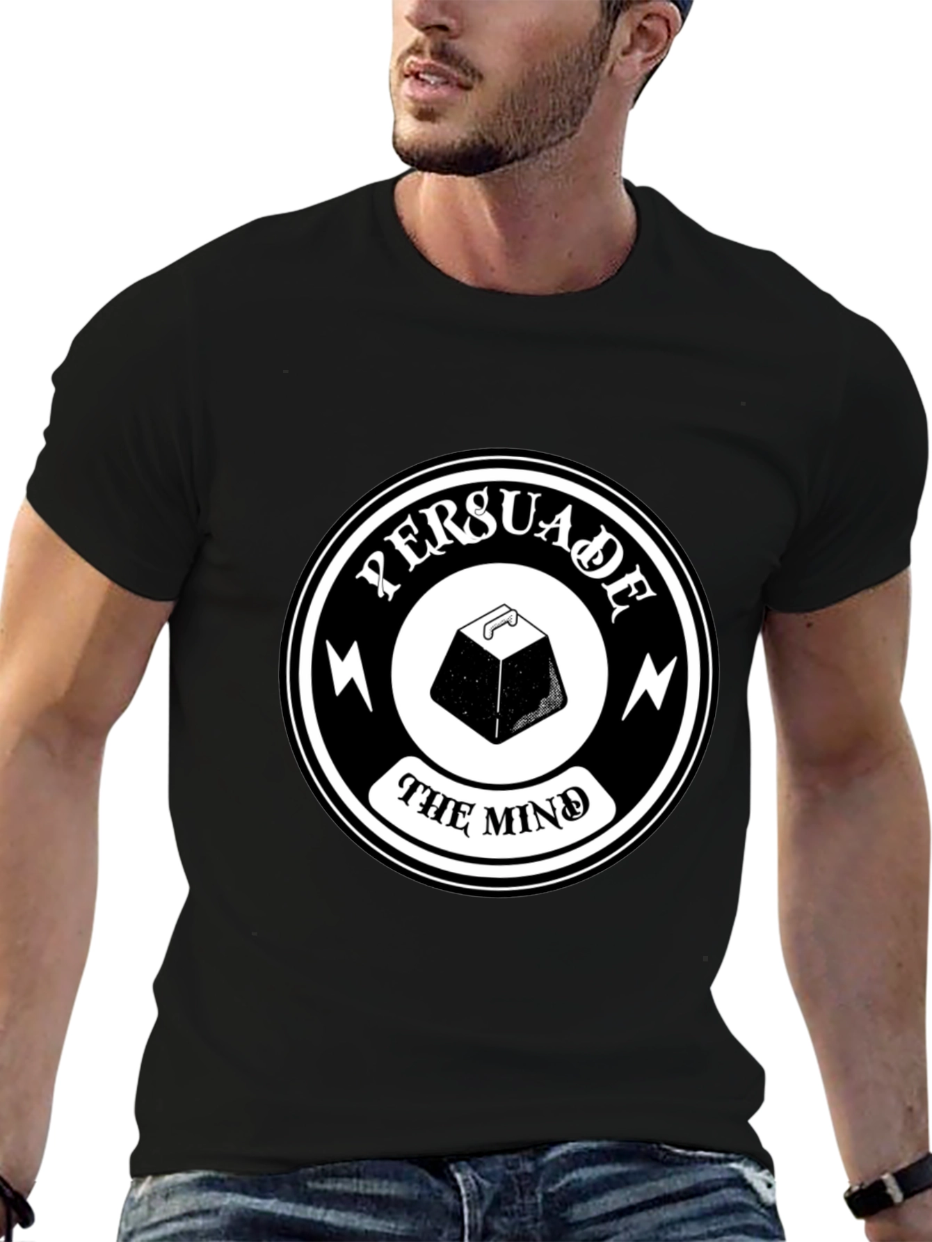 Persuade the Mind Graphic Tee - Black T-Shirt