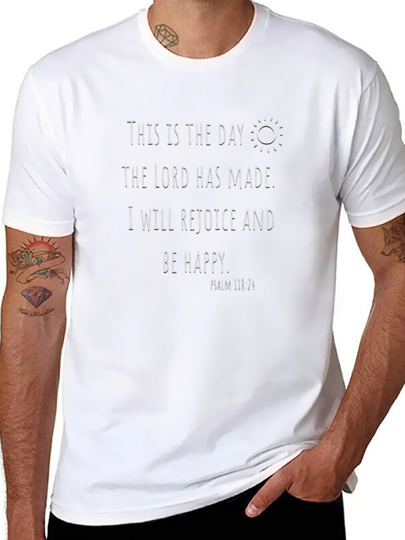 Inspirational Christian T-Shirt - Psalm 118:24