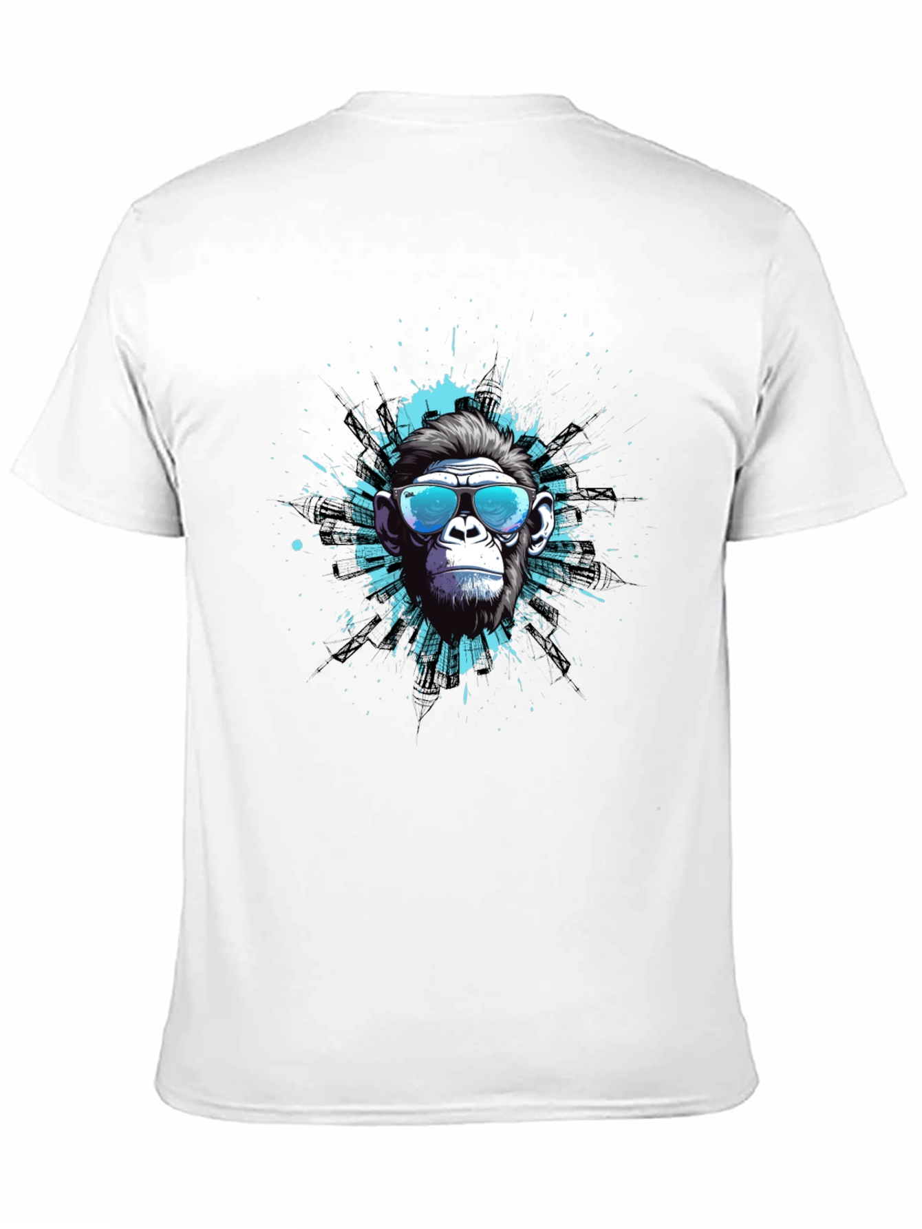 Cool Monkey Graphic Tee - Trendy Black T-Shirt