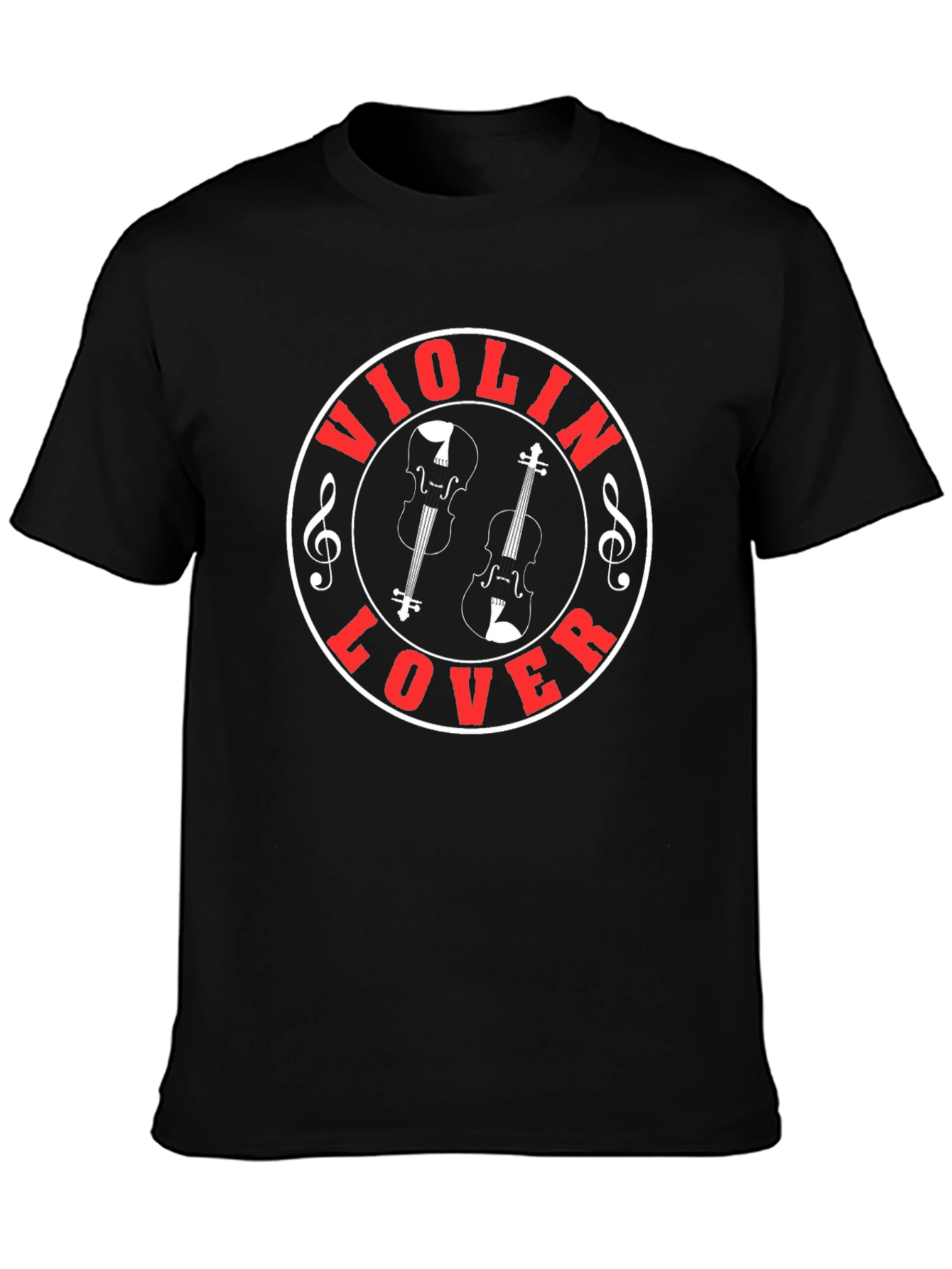 Violin Lover Black T-Shirt