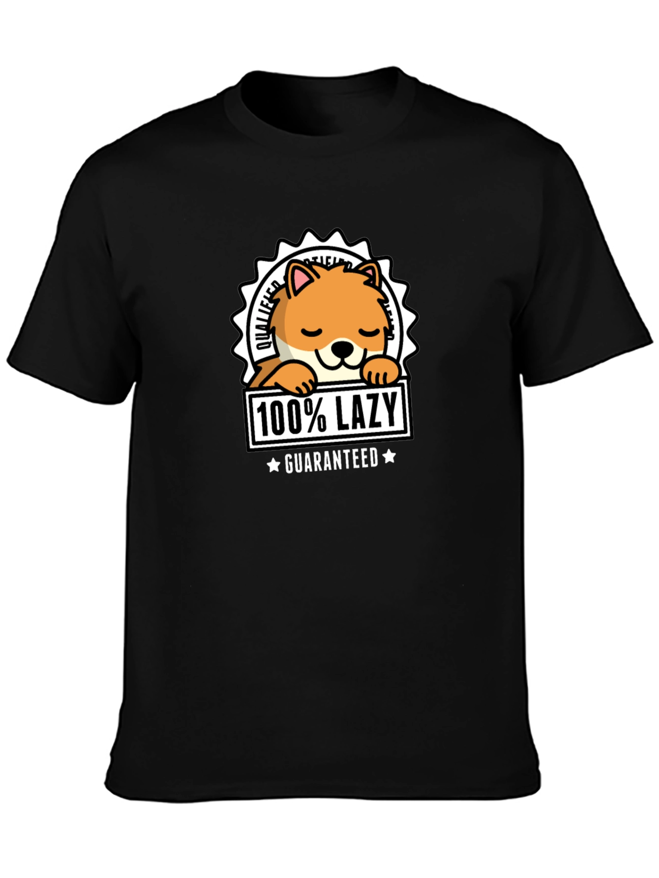 100% Lazy Guaranteed Graphic T-Shirt