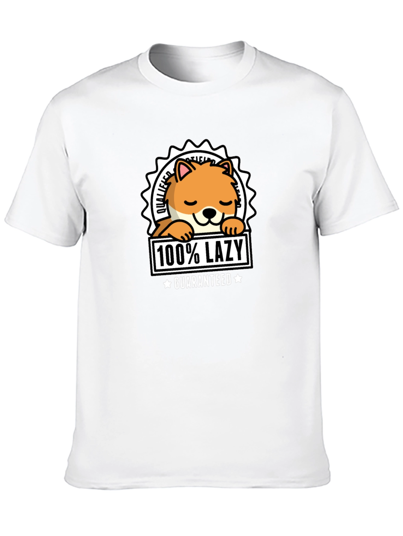 100% Lazy Guaranteed Graphic T-Shirt