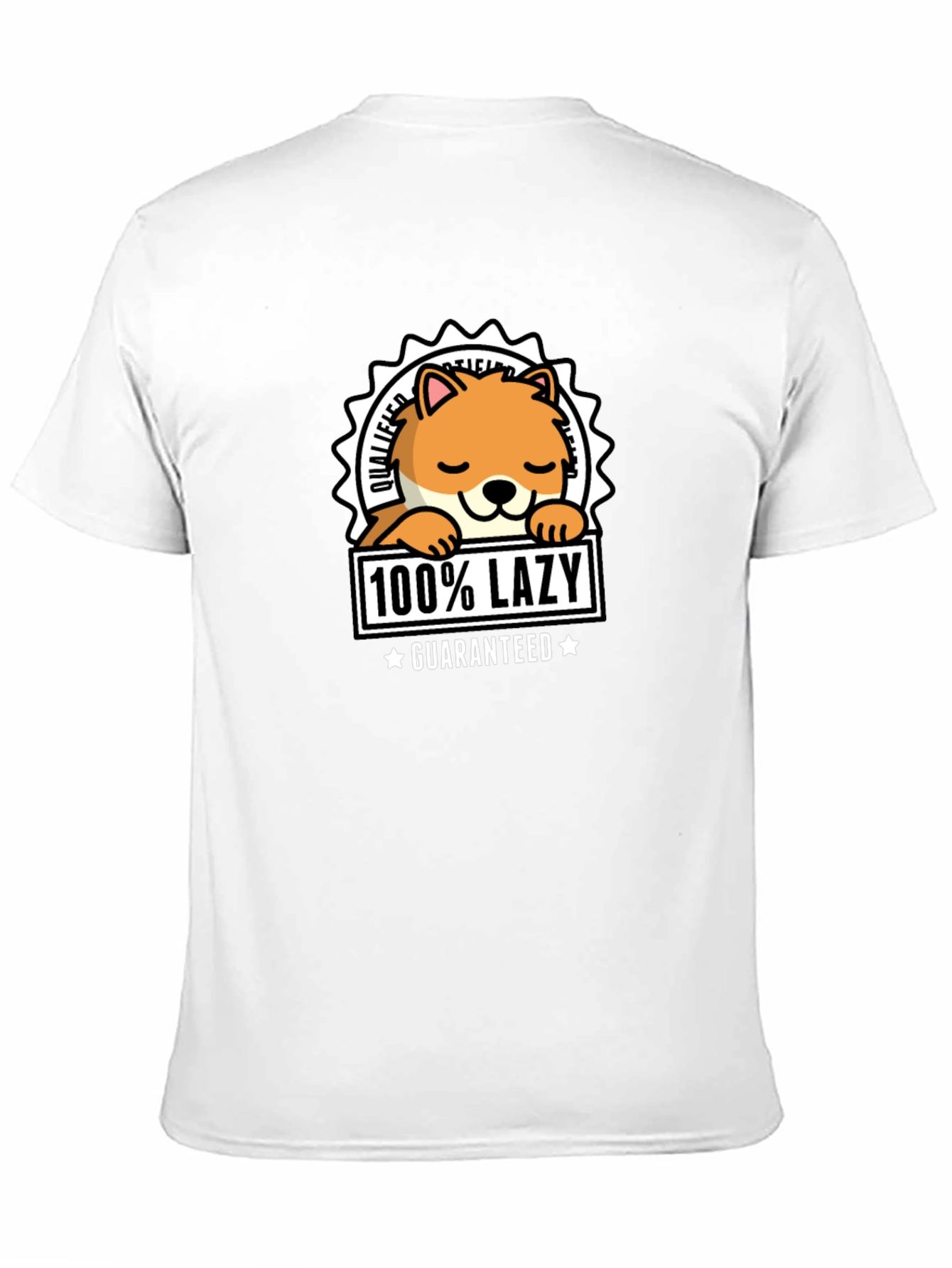 100% Lazy Guaranteed Graphic T-Shirt