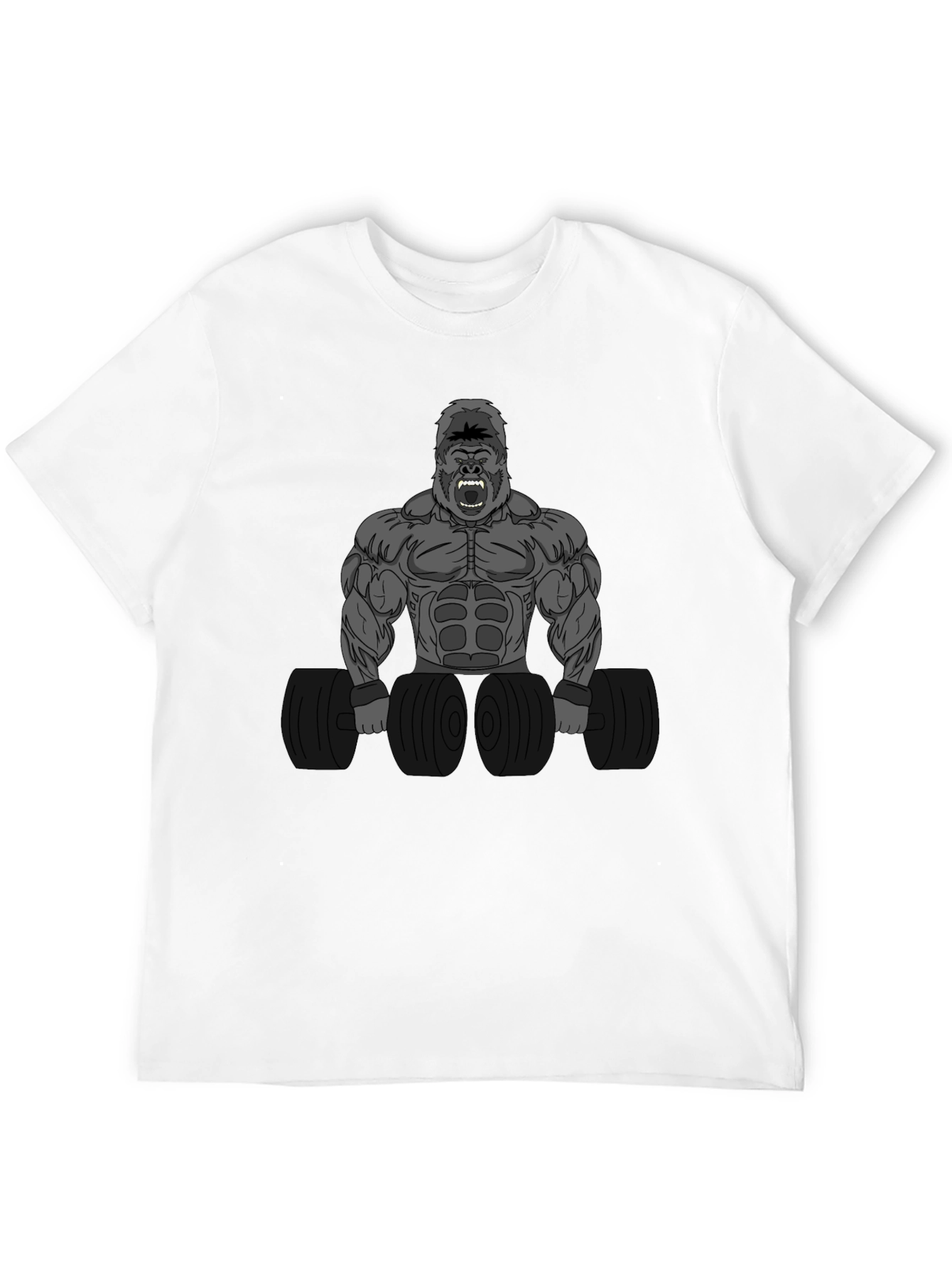 Gorilla Gym T-Shirt - Black Cotton Blend