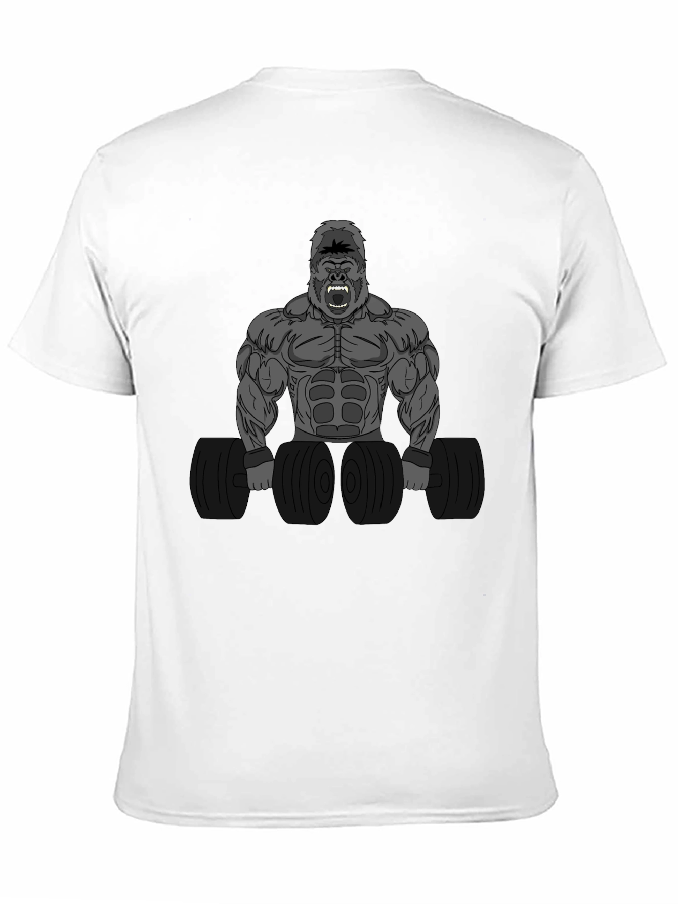 Gorilla Gym T-Shirt - Black Cotton Blend