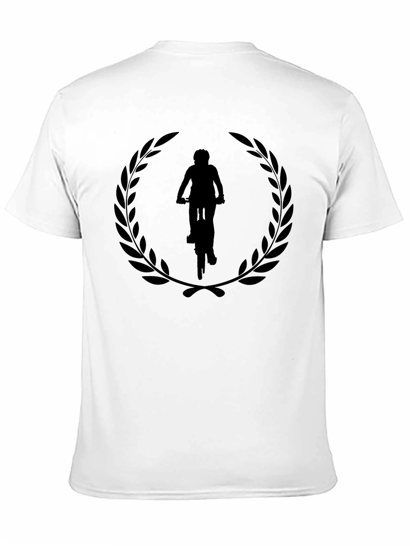 Cyclist Laurel Wreath Graphic Tee - Black