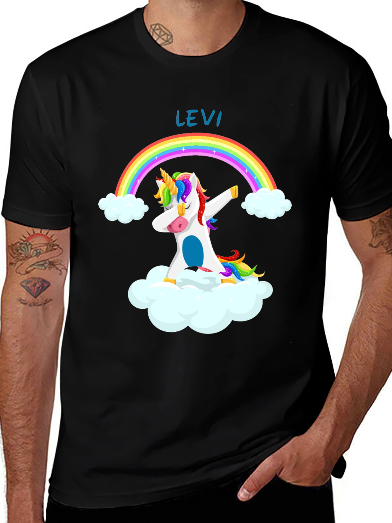 Unicorn Dab Rainbow Tee - Levi