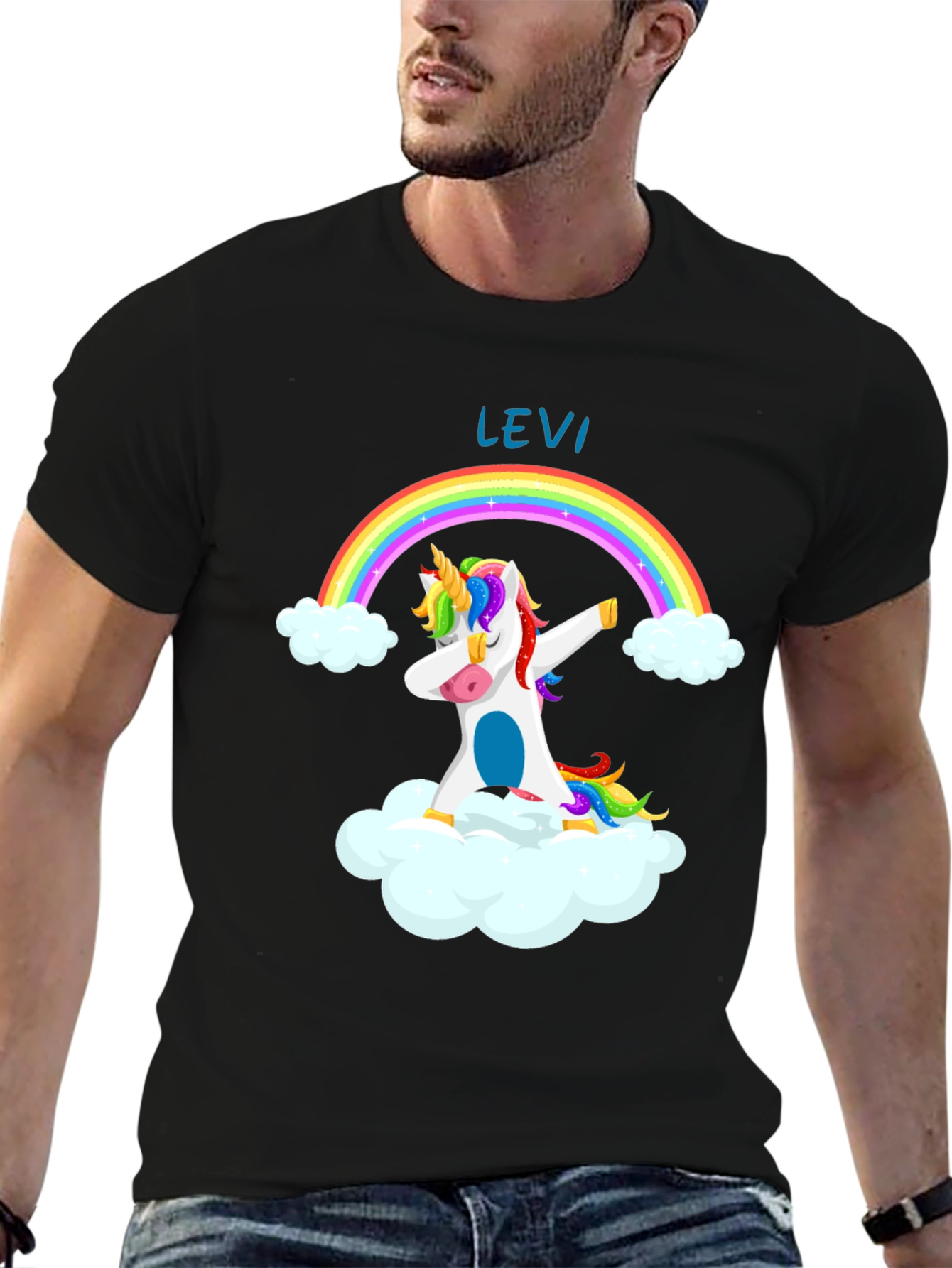 Unicorn Dab Rainbow Tee - Levi