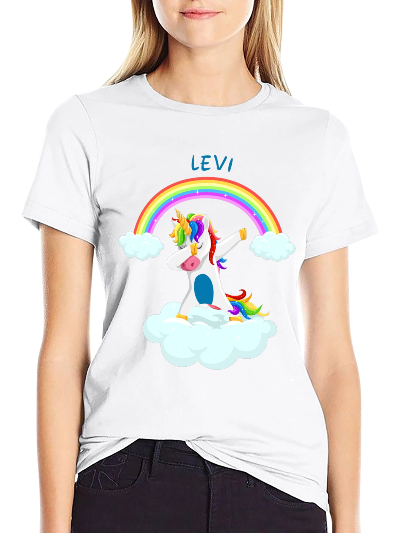 Unicorn Dab Rainbow Tee - Levi