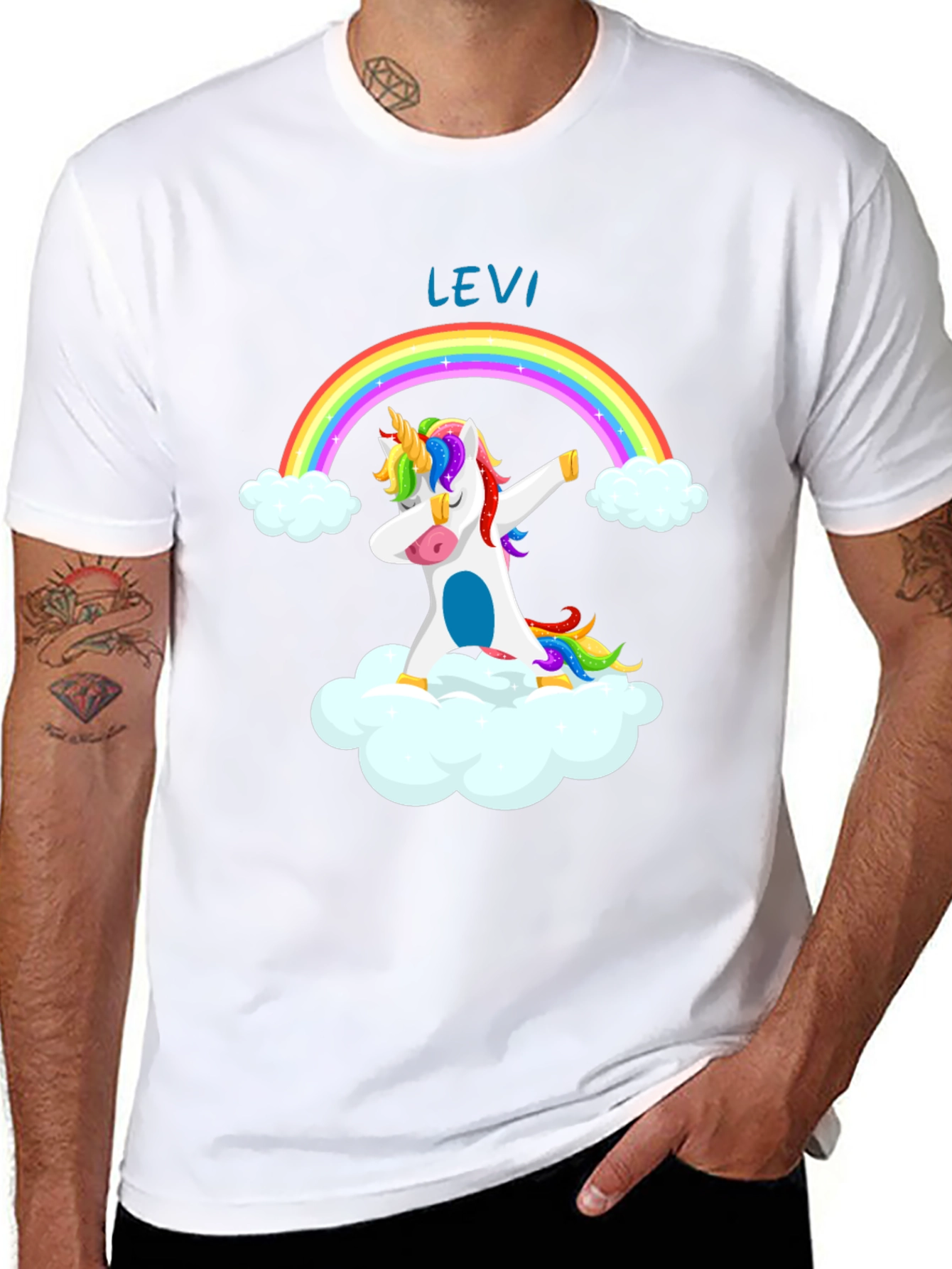 Unicorn Dab Rainbow Tee - Levi