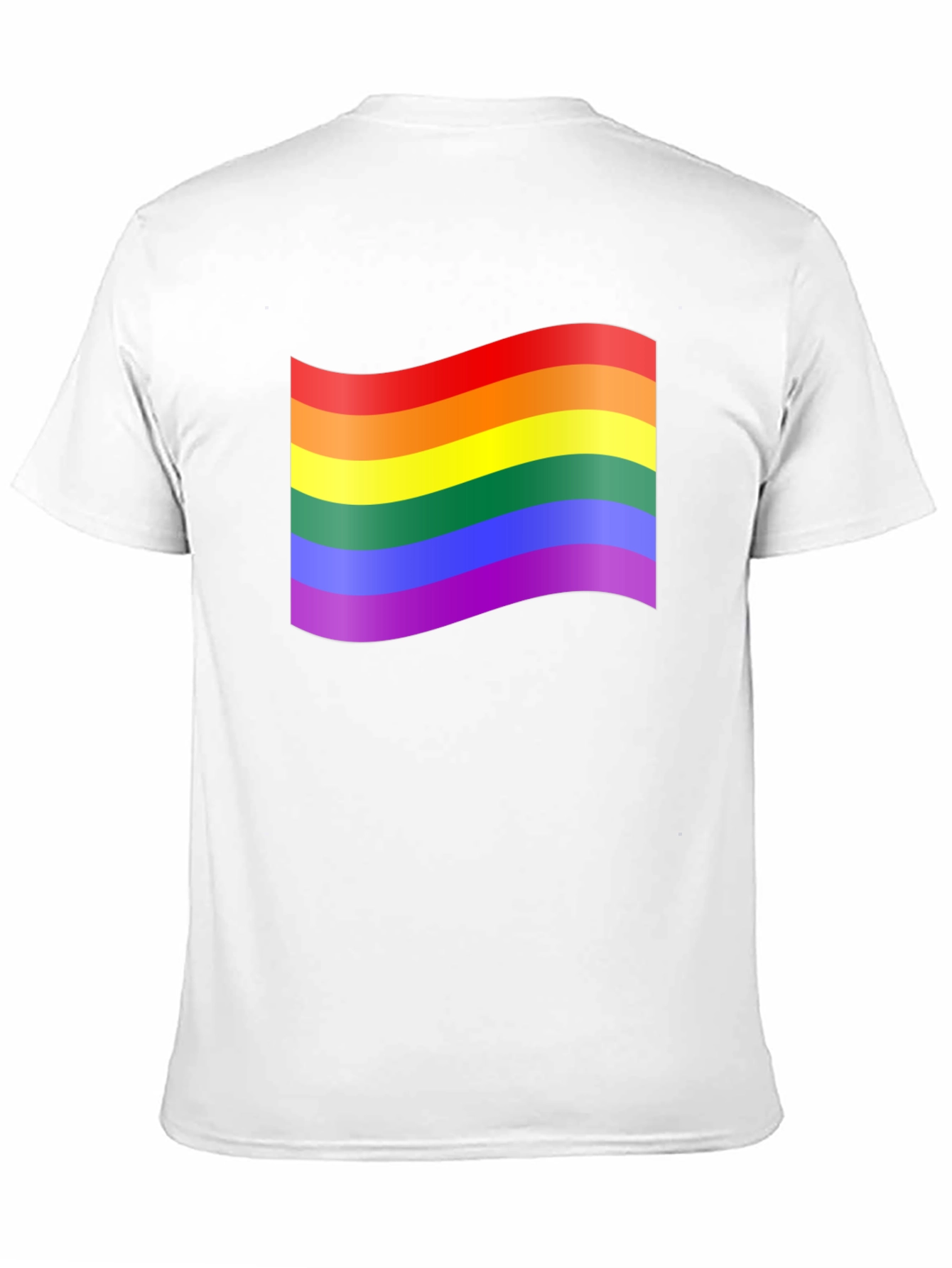Pride Flag Graphic Tee - Unisex Black T-Shirt