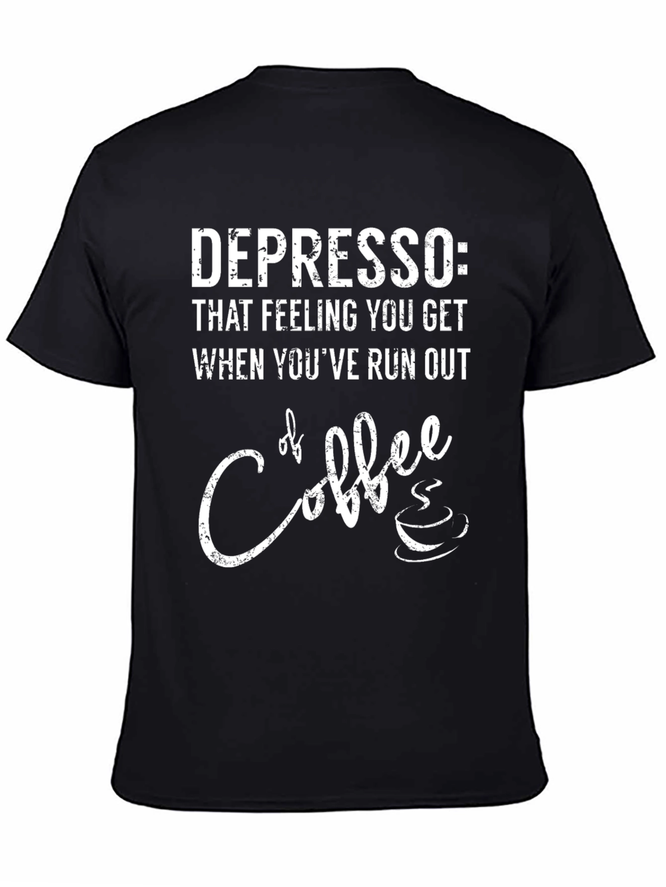 Depresso Coffee T-Shirt - Funny Graphic Tee