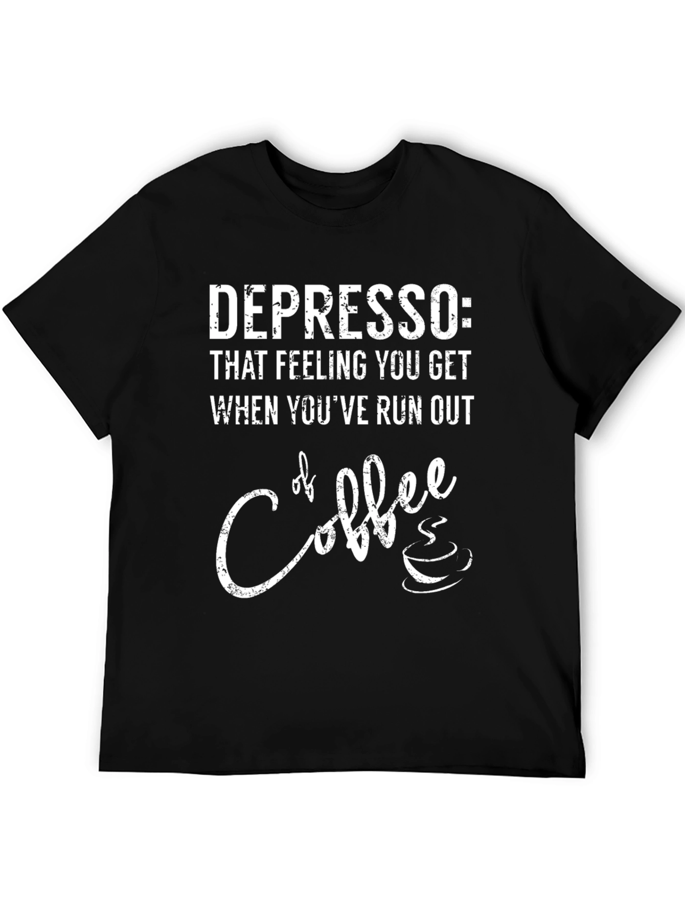 Depresso Coffee T-Shirt - Funny Graphic Tee