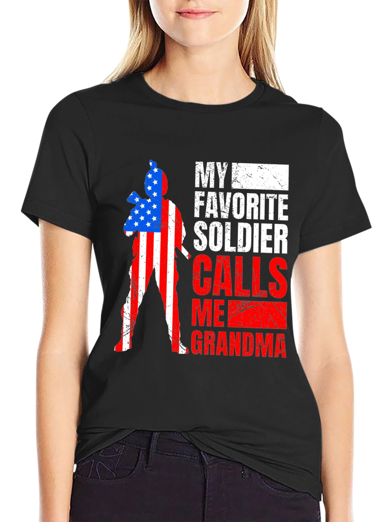 My Favorite Soldier Grandma Patriotic T-Shirt