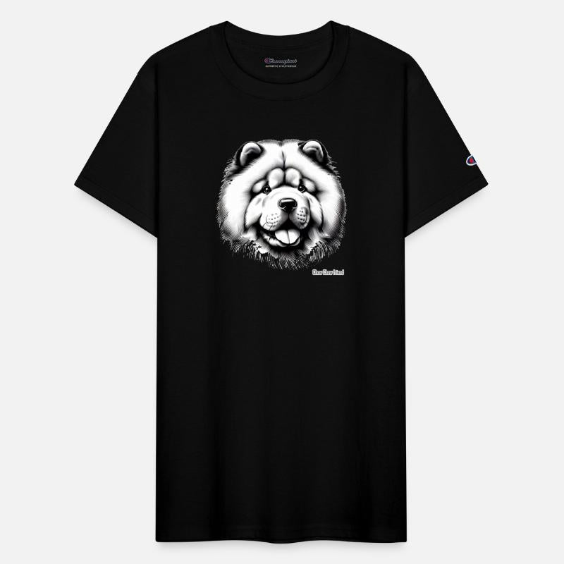 Minimalist Chow Chow Head – Fluffy & Fierce