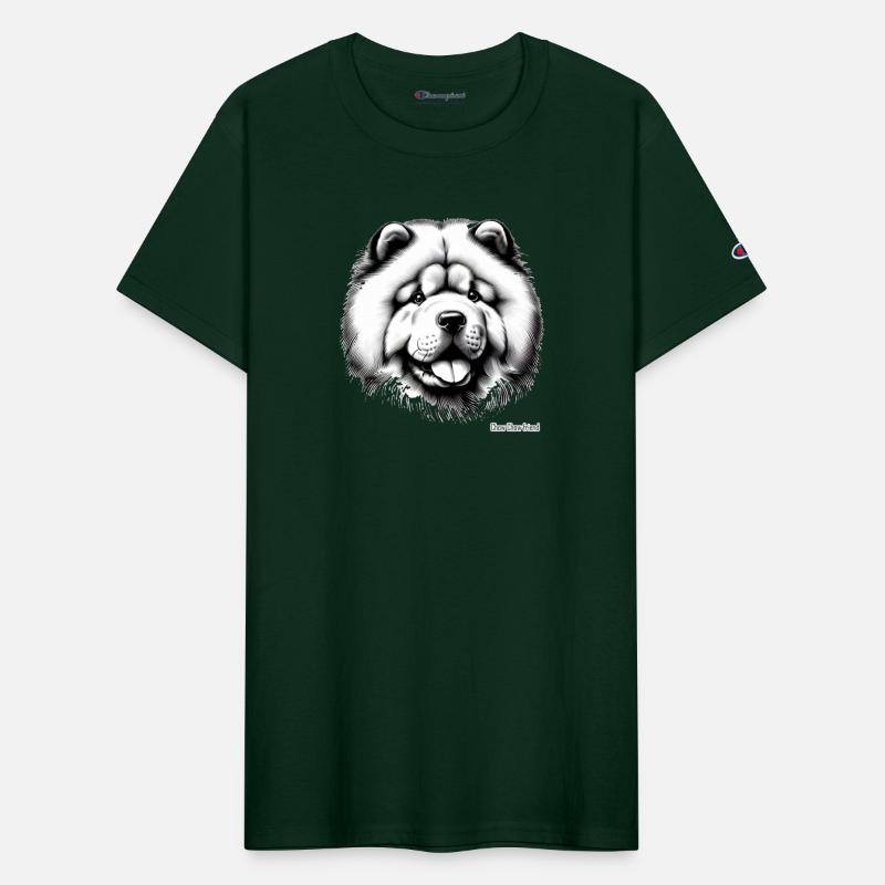 Minimalist Chow Chow Head – Fluffy & Fierce
